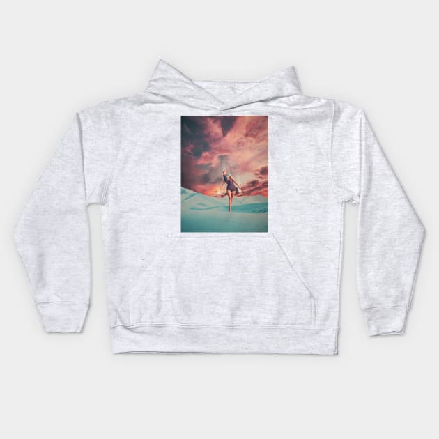 Fading Into The Light Kids Hoodie by FrankMoth